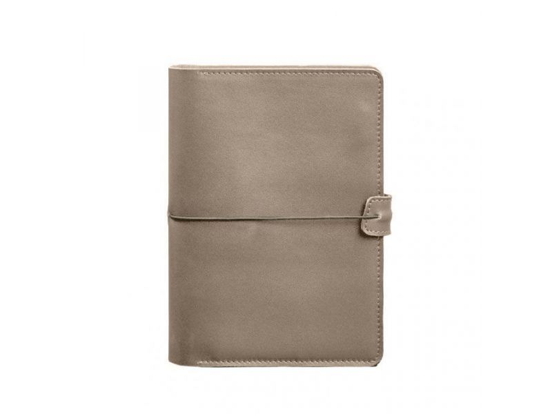 Кожаный блокнот А5 (софт-бук) 9.4 светло-бежевый, фото 10