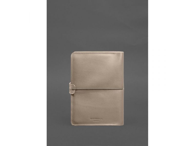 Кожаный блокнот А5 (софт-бук) 9.4 светло-бежевый, фото 8