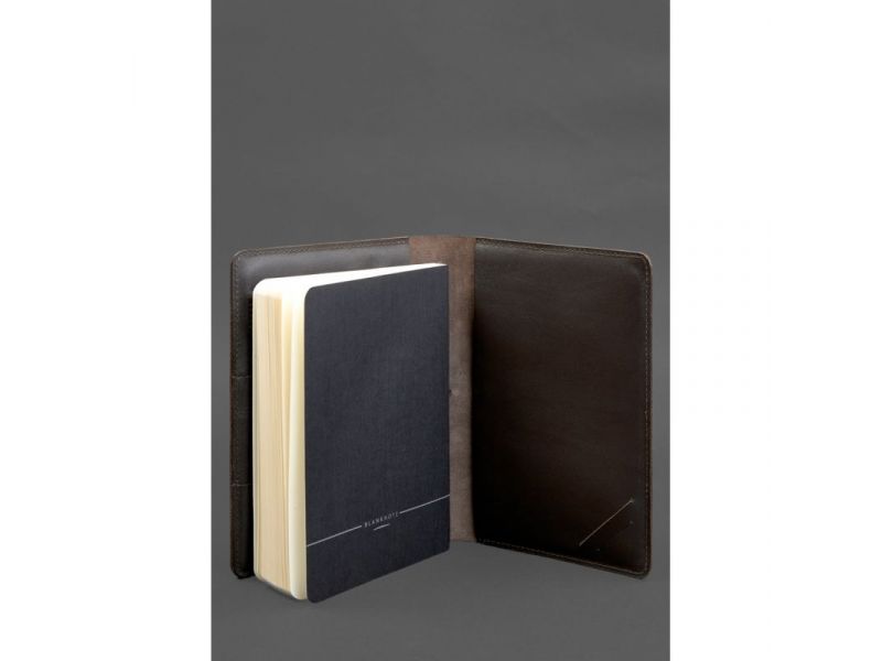 Кожаный блокнот А5 (софт-бук) 9.4 коричневый, фото 5