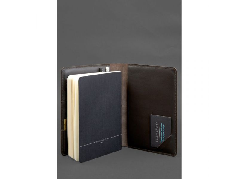 Кожаный блокнот А5 (софт-бук) 9.4 коричневый, фото 7