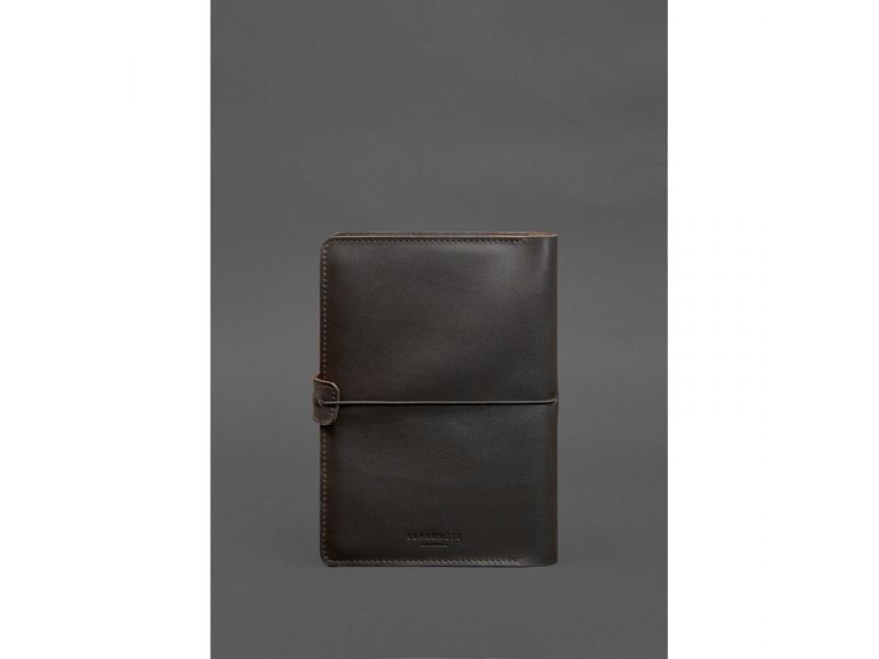 Кожаный блокнот А5 (софт-бук) 9.4 коричневый, фото 8