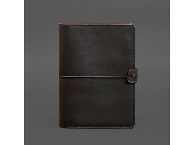 Кожаный блокнот А5 (софт-бук) 9.4 коричневый, фото 9