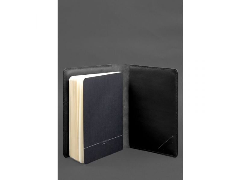 Кожаный блокнот А5 (софт-бук) 9.4 черный, фото 6