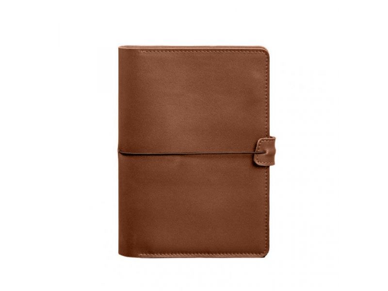 Кожаный блокнот А5 (софт-бук) 9.4 светло-коричневый, фото 10