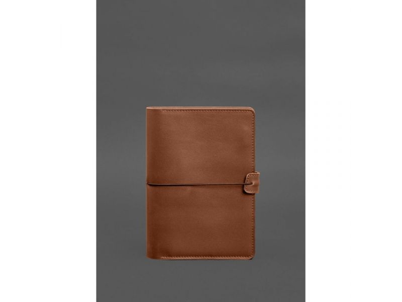 Кожаный блокнот А5 (софт-бук) 9.4 светло-коричневый, фото 1