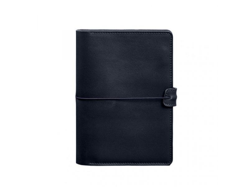 Кожаный блокнот А5 (софт-бук) 9.4 синий, фото 10