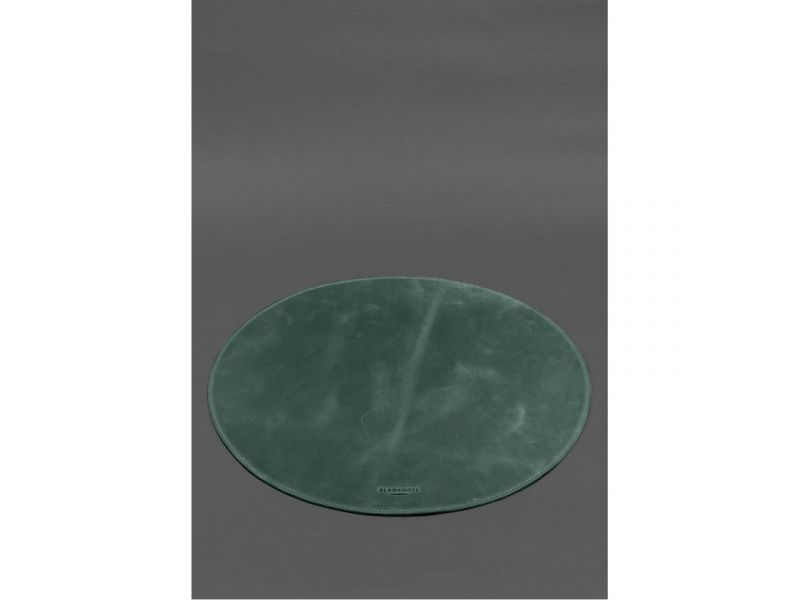 Настольный набор из натуральной кожи 1.2 зеленый Crazy Horse, фото 5