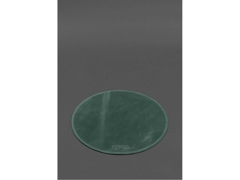 Настольный набор из натуральной кожи 1.2 зеленый Crazy Horse, фото 7