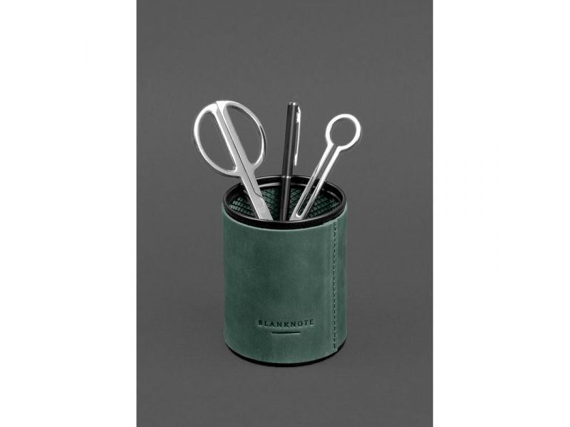 Настольный набор из натуральной кожи 1.2 зеленый Crazy Horse, фото 9