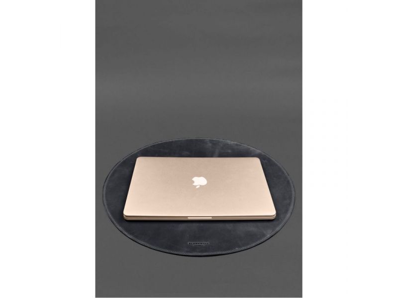 Настольный набор из натуральной кожи 1.2 синий Crazy Horse, фото 4