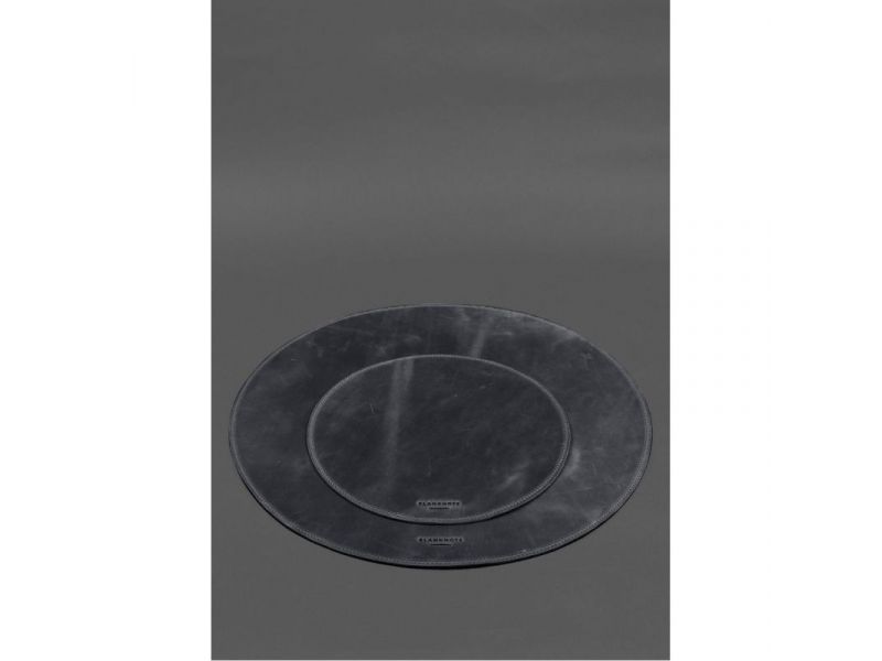 Настольный набор из натуральной кожи 1.2 синий Crazy Horse, фото 6