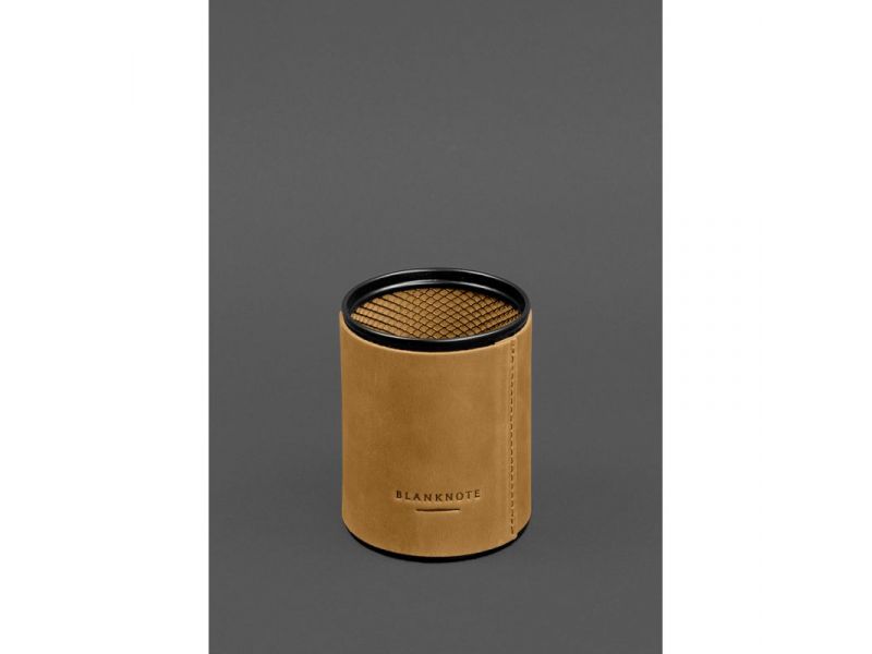 Настольный набор из натуральной кожи 1.2 желтый Crazy Horse, фото 10