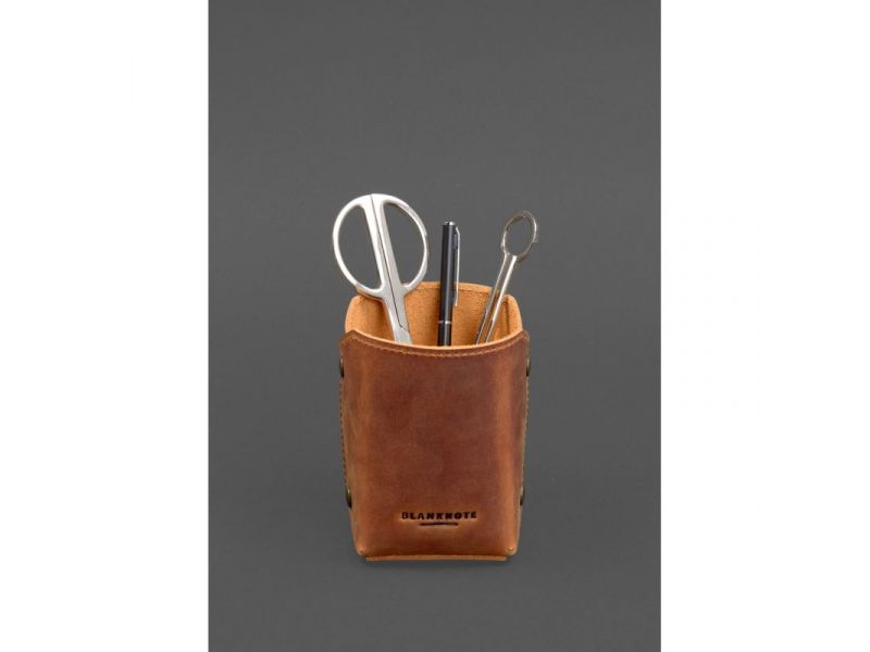 Набор для рабочего стола из натуральной кожи 1.3 светло-коричневый Crazy Horse с эффектом Pull Up, фото 10