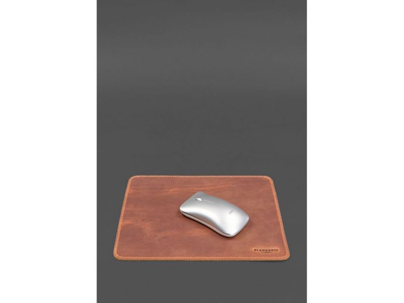 Набор для рабочего стола из натуральной кожи 1.3 светло-коричневый Crazy Horse с эффектом Pull Up, фото 5