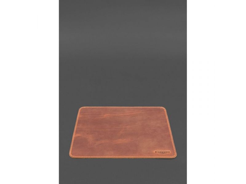 Набор для рабочего стола из натуральной кожи 1.3 светло-коричневый Crazy Horse с эффектом Pull Up, фото 6