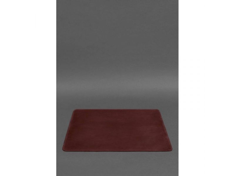Кожаный коврик для ноутбука бордовый Crazy Horse, фото 2