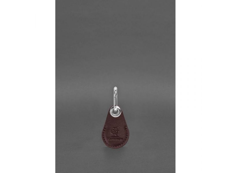 Кожаный чехол для Apple AirTag без окошка Бордовый, фото 1