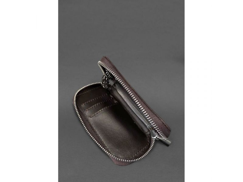 Кожаная карманная ключница 6.0 PREMIUM темно-коричневая, фото 4