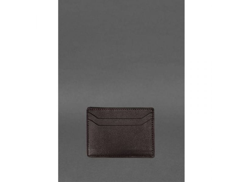 Кожаный кард-кейс (портмоне) 10.0 коричневый, фото 1