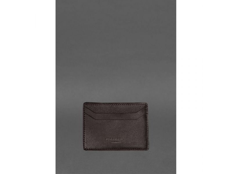 Кожаный кард-кейс (портмоне) 10.0 коричневый, фото 3