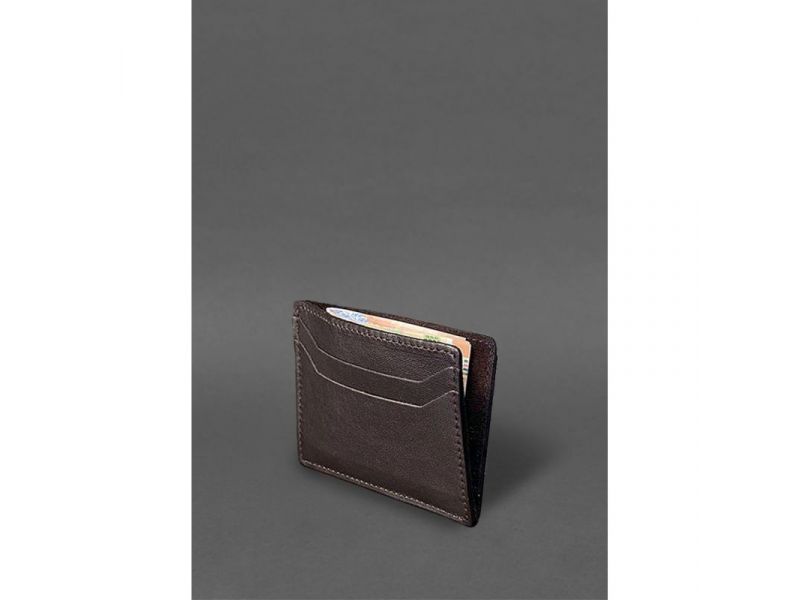 Кожаный кард-кейс (портмоне) 10.0 коричневый, фото 2