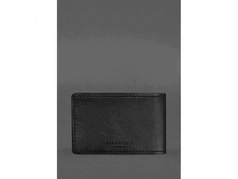 Кожаная обложка на удостоверение военного волотера Черная, фото 3