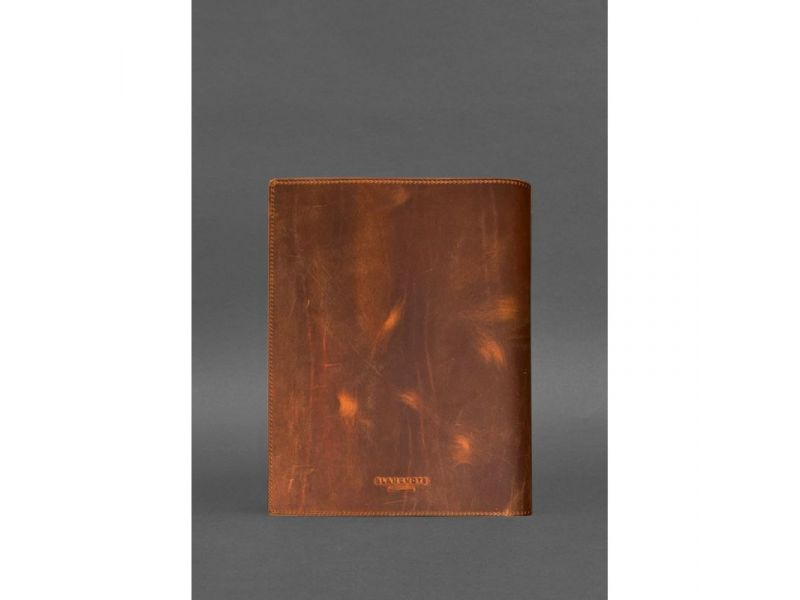 Кожаная папка для документов 5.0 Светло-коричневая  Crazy Horse с эффектом Pull Up, фото 3