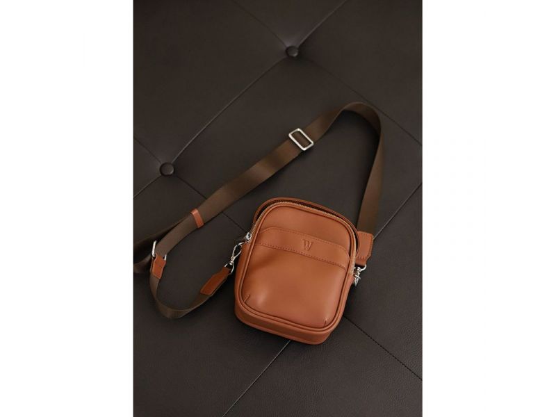 Мужская сумка через плечо Freeliner светло-коричневая, фото 2