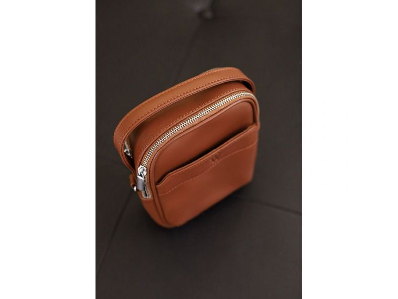 Мужская сумка через плечо Freeliner светло-коричневая, фото 3