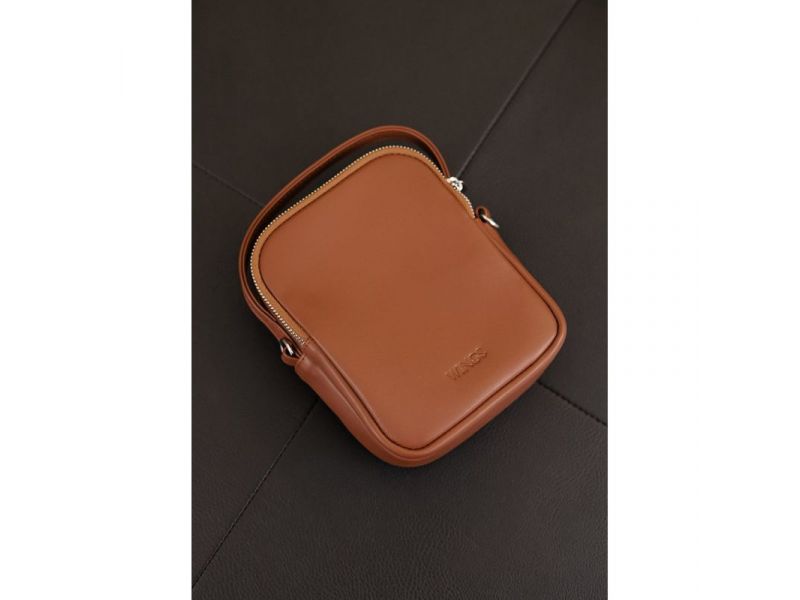 Мужская сумка через плечо Freeliner светло-коричневая, фото 4