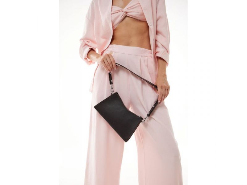 Женская кожаная сумка Sally темно-коричневая, фото 4