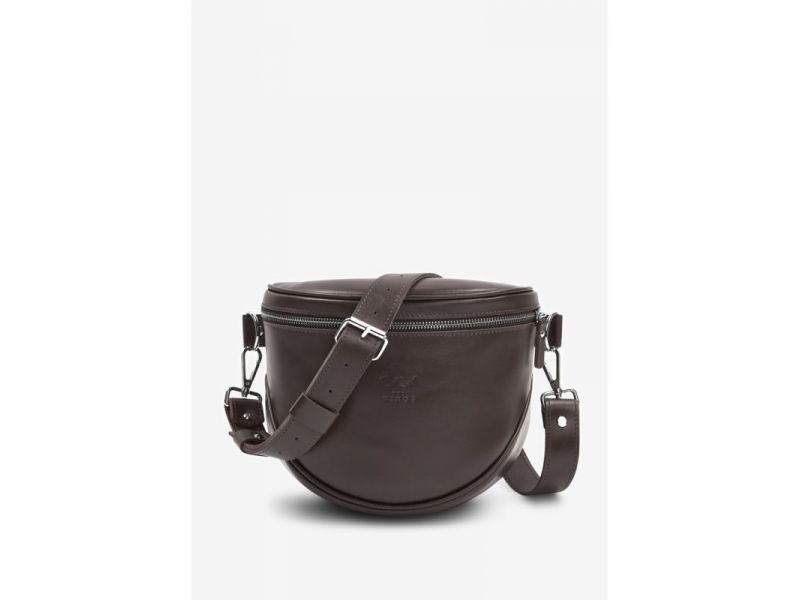 Кожаная сумка поясная-кроссбоди Vacation темно-коричневый, фото 1