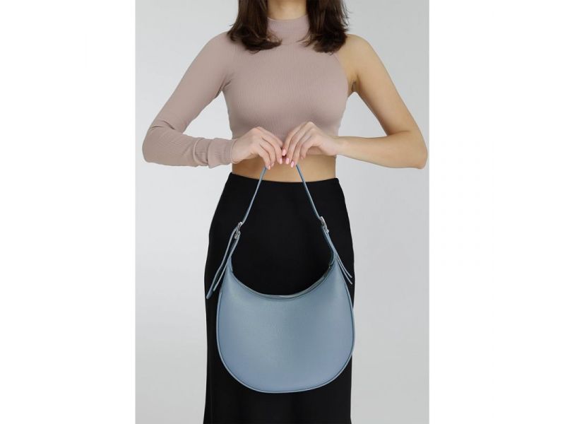 Женская кожаная сумка Vivian голубой флотар, фото 2