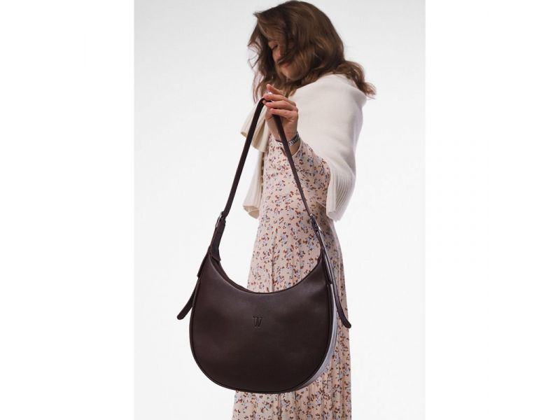 Женская кожаная сумка Vivian бордовый, фото 2