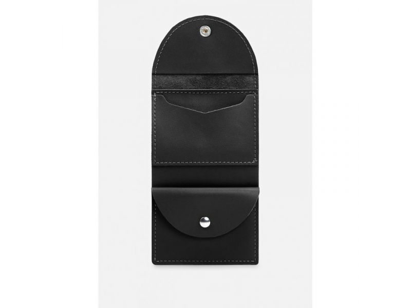 Кожаный кошелек 2.2 черный, фото 2