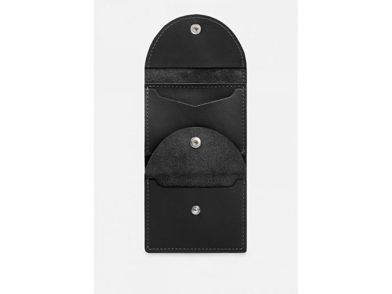 Кожаный кошелек 2.2 черный, фото 3