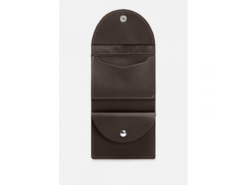 Кожаный кошелек 2.2 темно-коричневый, фото 2