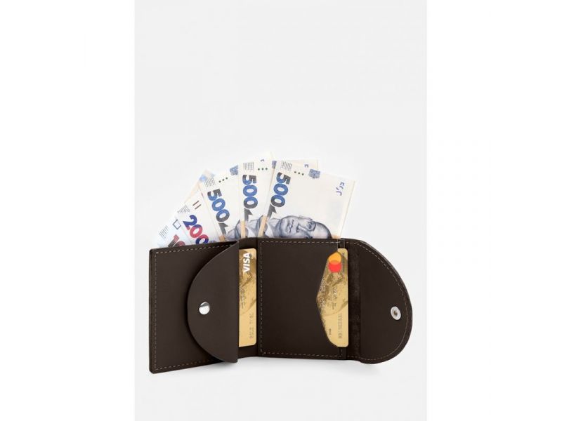 Кожаный кошелек 2.2 темно-коричневый, фото 5