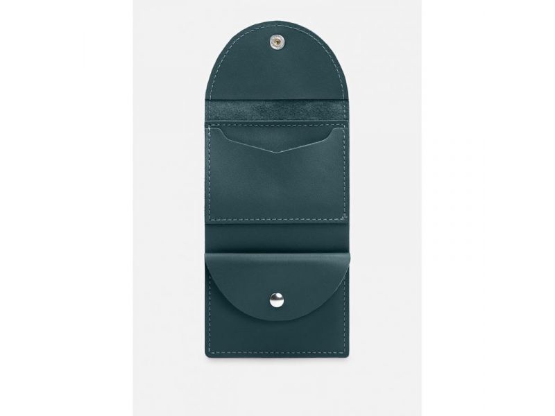 Кожаный кошелек 2.2 зеленый, фото 2