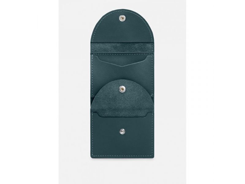 Кожаный кошелек 2.2 зеленый, фото 3