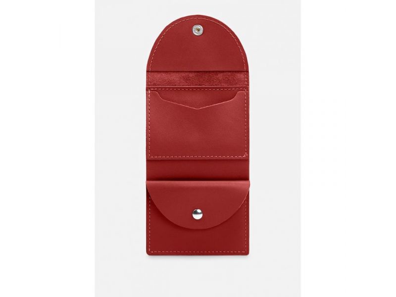 Кожаный кошелек 2.2 красный, фото 2