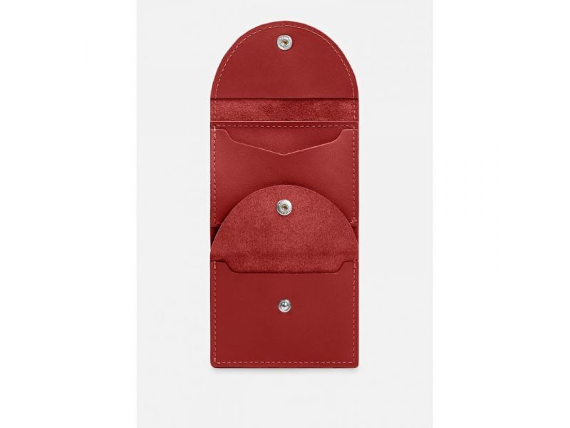 Кожаный кошелек 2.2 красный, фото 3