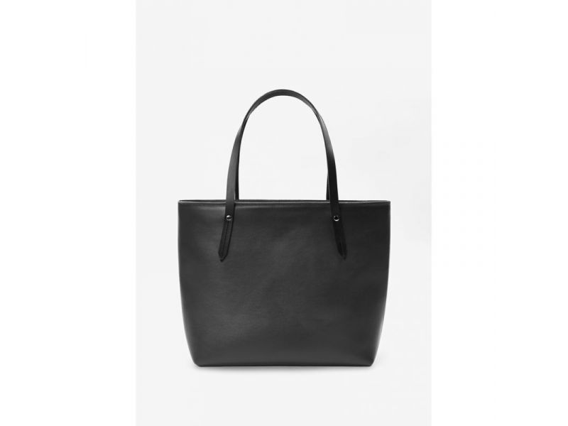 Кожаный шоппер Walker Mini черный, фото 3