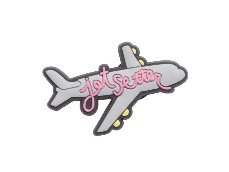 Jibbitz™ Jetsetter Plane — Джибітс Літак для Crocs (Оригінальна прикраса), фото 1