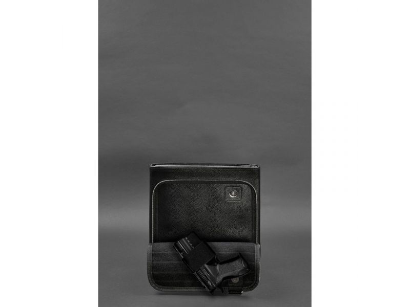 Сумка-планшет для скрытого ношения пистолета Черная Флотар, фото 6