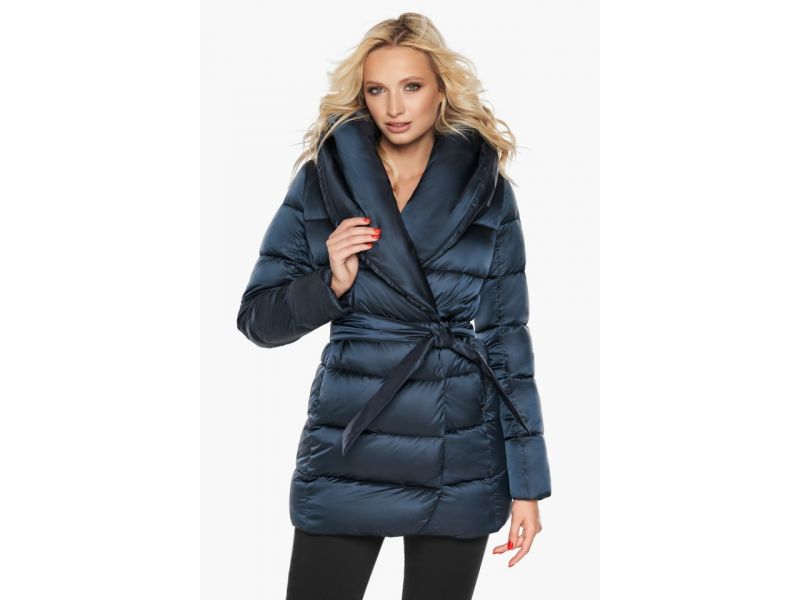 Сапфировый зимний женский воздуховик модель 31064, фото 3