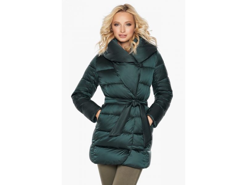 Воздуховик зимний женский изумрудный модель 31064, фото 3