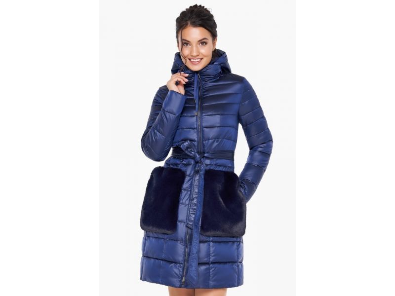 Сапфировый воздуховик женский осенне-весенний модель 31845, фото 3