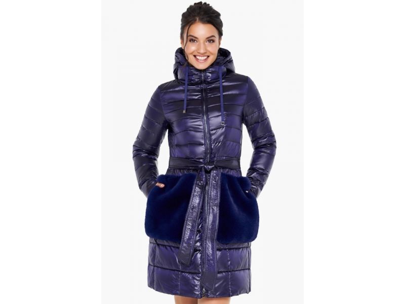 Воздуховик фиолетовый женский осенне-весенний модель 31845, фото 3