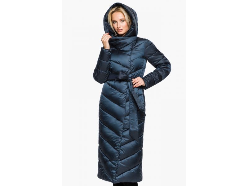 Сапфировый воздуховик женский на зиму модель 31016, фото 3